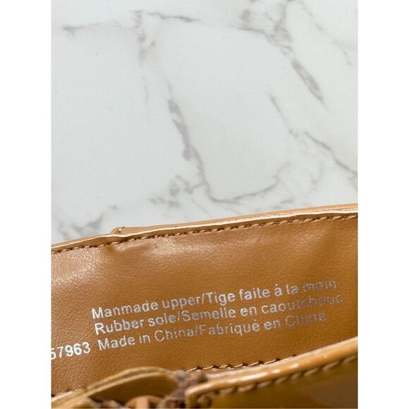 BP Boots Womens Size 10 Brown Platform Block Heel Ankle Booties Side Zip - Picture 8 of 10